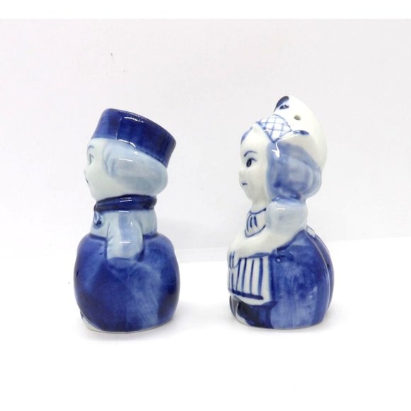 Delft Dutch Boy and Girl Salt & Pepper Shakers preowned - Picture 2 of 4